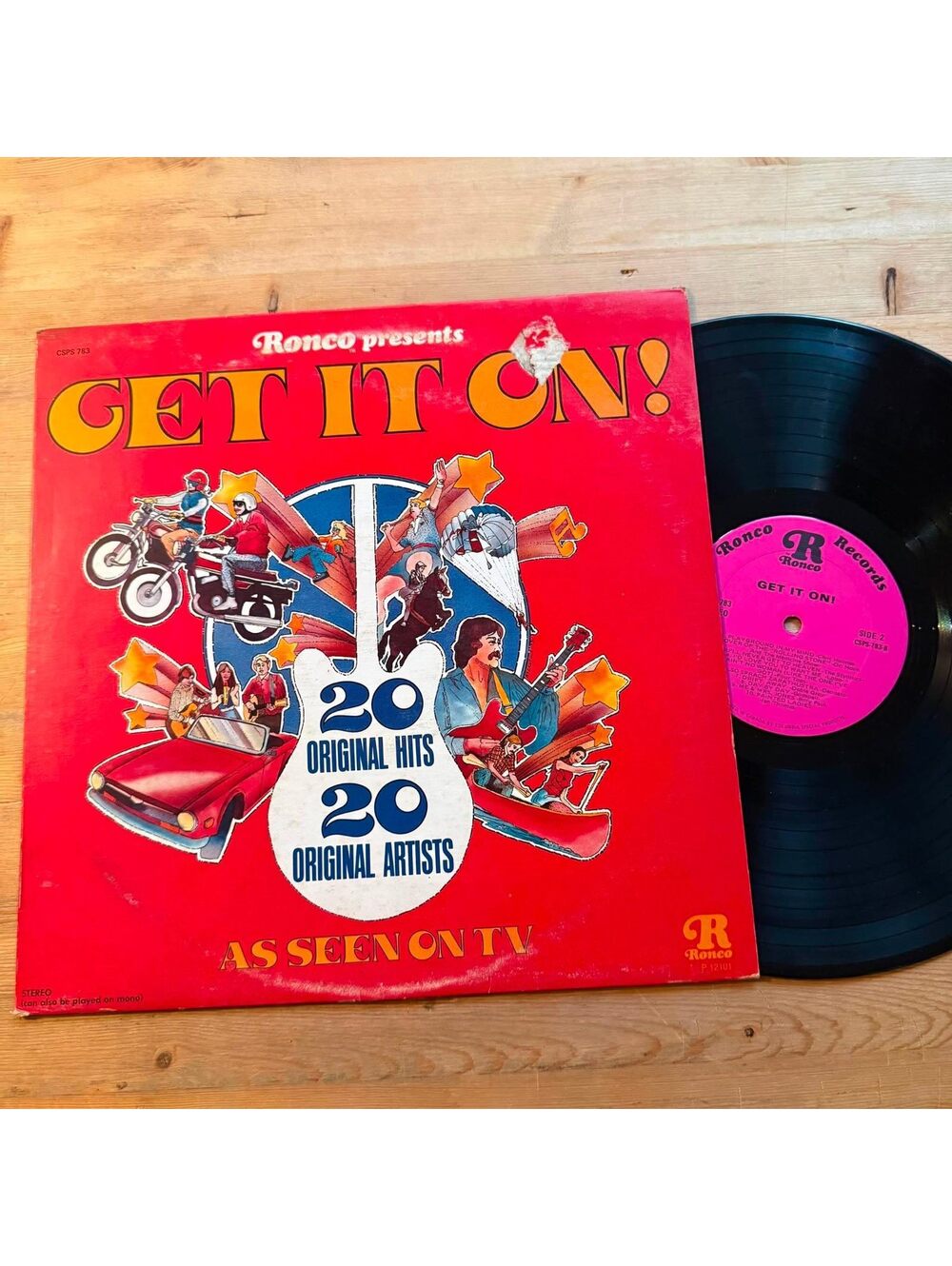 Various - Get it On 20 Original Hits 33rpm VG+ VR24